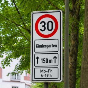 Tempo 30 vor der Kita
